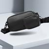 Unisex Black Crossbody Bag PU Leather Mobile Phone Chest Bags Portable Men's Phone Bag  Outdoor