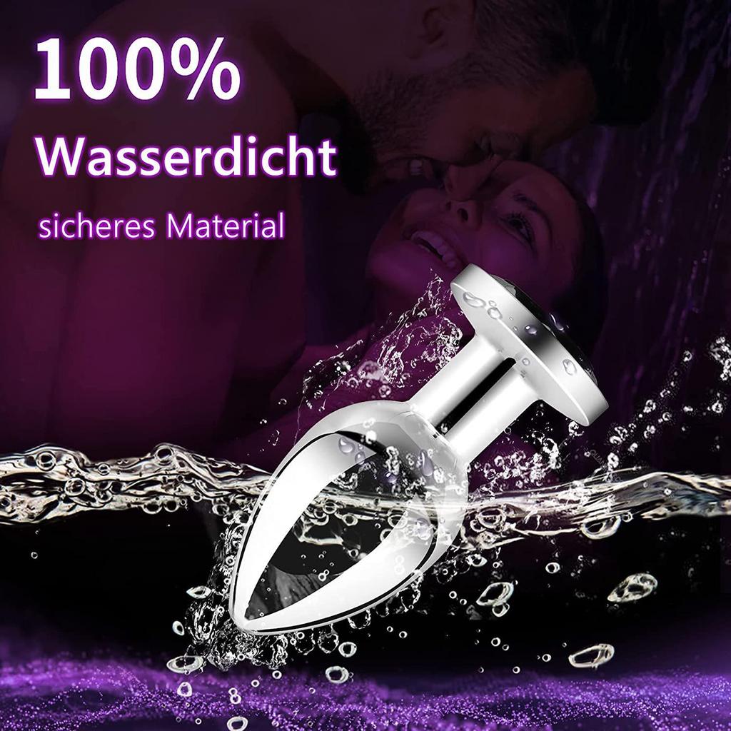 Girlfriend Metal Remote Control Anal Plug Magnetic Rechargeable Powerful Vibrator Backroom Massager Unisex Adult Toys