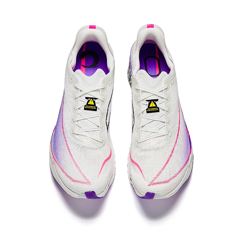 Anta C10 Pro модные удобные нескользящие дышащие низкие кроссовки для бега мужские кроссовки белые фиолетовые 112445574-6