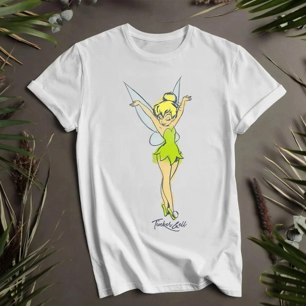 TINKERBELL PETERPAN BASIC BLACK T SHIRT