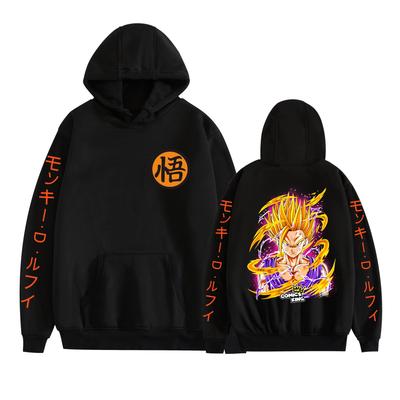 НОВЫЙ унисекс худи с принтом из аниме Dragon Ball, свитшот, уличная одежда с графическим рисунком, худи для пар, мужчин, женщин