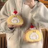 Soft Swiss Roll Coin Purse Cute Cartoon Shoulder Bag Creative Plush Crossbody Bag Girls
