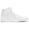 Air Jordan 1 Mid SE Белые стеганые женские кроссовки Черные DB6078-100