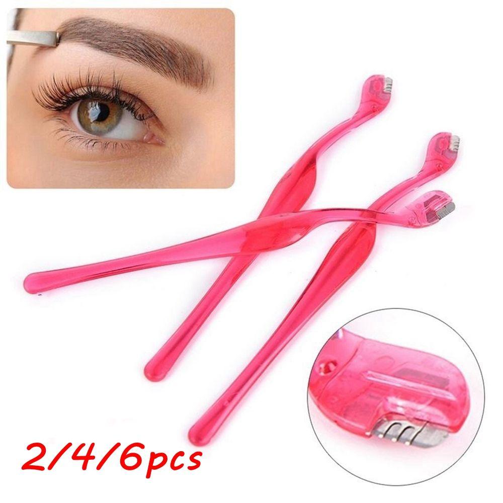 Лицо Макияж Бритва для бровей Нож для формирования бритвы Лезвие для удаления волос Триммер для губ Пинцет для бровей