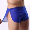 A&W Store Color Men Waist Split Pure Ultra-thin Translucent Low Boxers Shorts Underwear