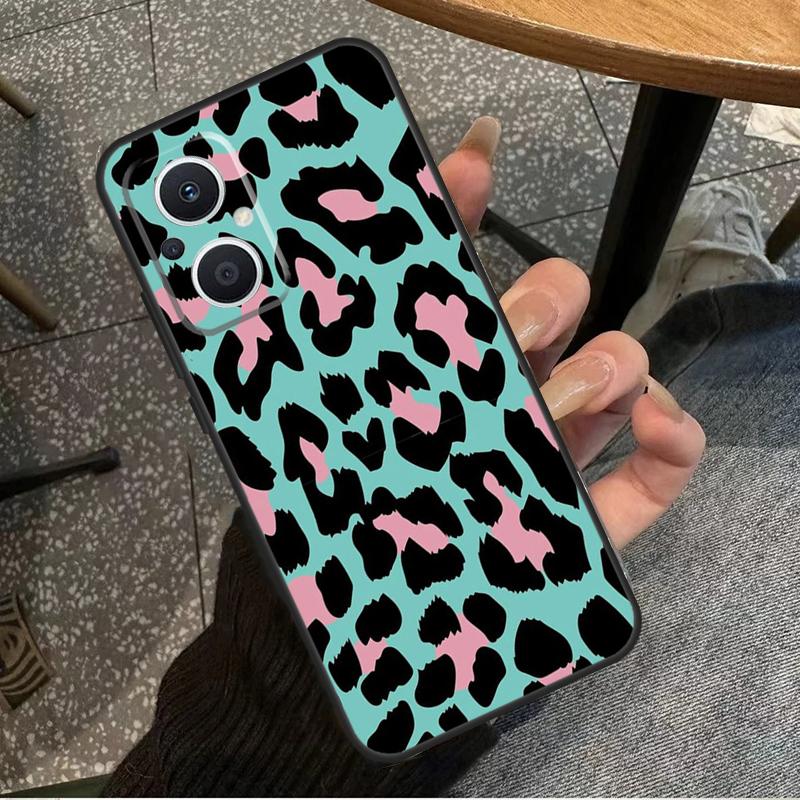 Леопардовая Кожа Для OPPO Reno 14 13 12 11 10 Pro 8T 11F 12F 13F 14F 7 8 Lite OPPO Find X8 X6 X5 X9 Pro Чехол
