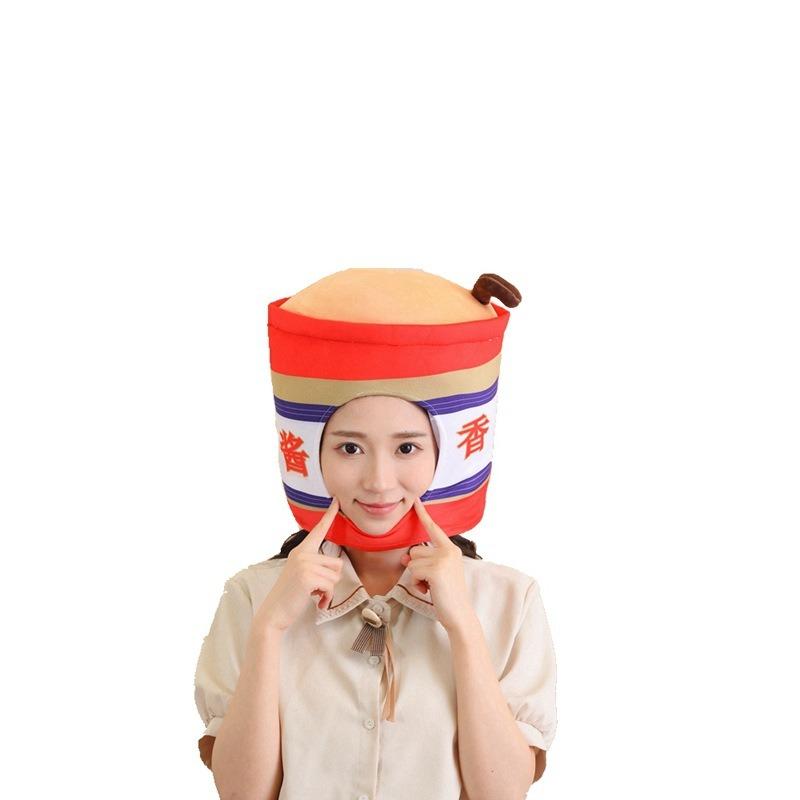 Вечеринка, головной убор с запахом соуса, шляпа, фотореквизит, мультяшный головной убор, фотореквизит, реквизит для выступлений