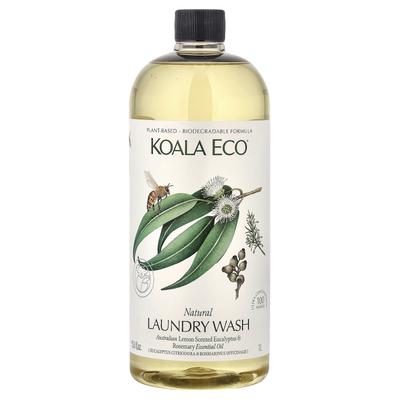 Koala Eco, Натуральное средство для стирки, Аромат австралийского лимона, Эфирные масла эвкалипта и розмарина, 1 л (33,8 жидких унций)