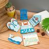 Beach Summer Ocean Tiered Tray Decoration Creative Desktop Decoration Ornament Home Decor Craft