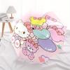 Bear Balloon & Hello Kitty Sanrio Automatic 3-Fold Umbrella Design, Cute Cartoon Pattern, Portable Outdoor Umbrella, Perfect, Holiday Gift for Disney
