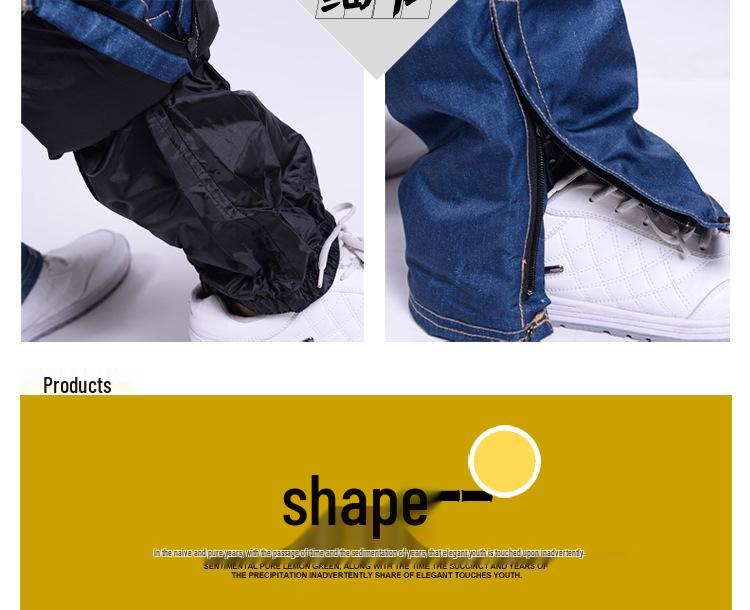 Windproof Waterproof Jeans-Style Ski Pants: Thick, Warm, and Wear-Resistant Cotton Fabric.