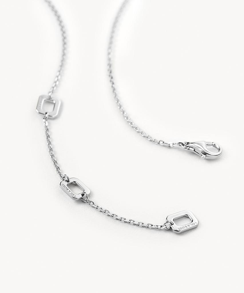 Lola Rose Starry Mother-Of-Pearl Drop Silver Necklace