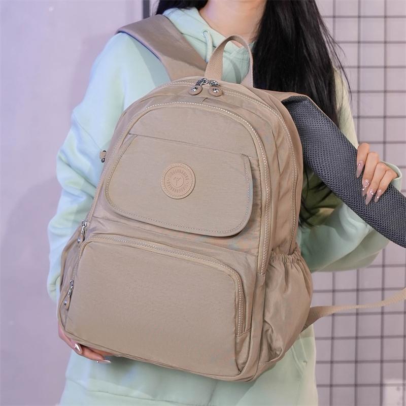 Women's Oxford Backpack Travel Bag Lightweight Multi-Layer Backpack Commuter Bag