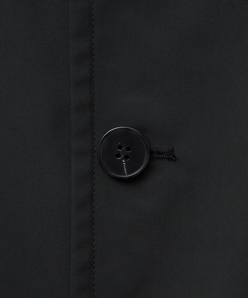 Noirer Synthetic Layered Trench Coat (Black)