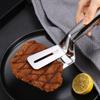 Stainless Steel Barbecue Clamp Frying Steak Fried Fish Clip Tong BBQ Non-Stick Barbecue Grilling Camping BBQ Kitchen Tools