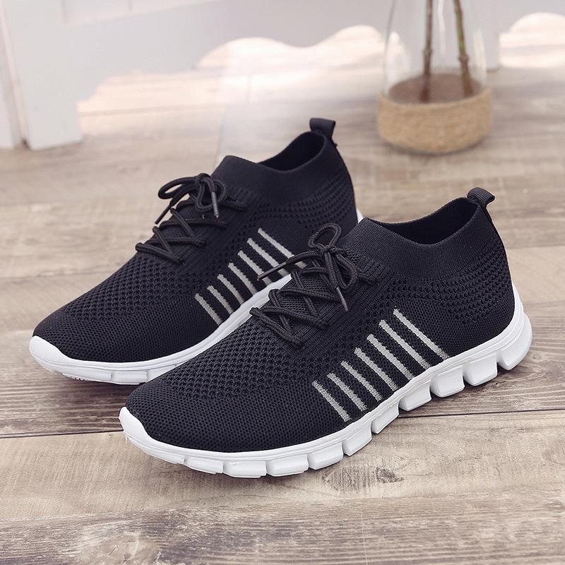 Женские кроссовки больших размеров из дышащего материала Flyknit - Коллекция весна/осень 2021