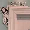 Funny Jesus Door Hanger Funny Home Decor NEWC Jesus I Saw That I Over Wood Door Jesus Sign