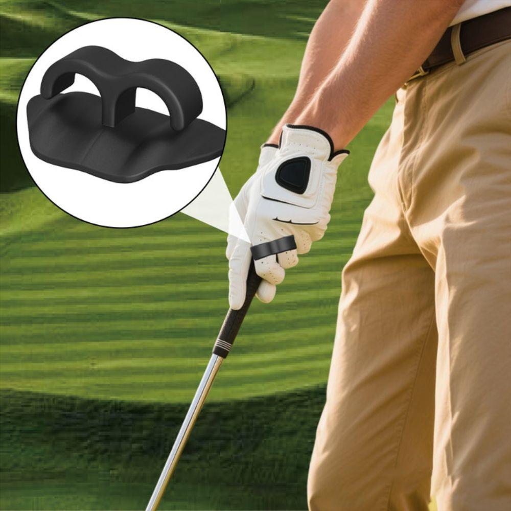 2 pcs Enhanced Ball Control Golf Club Grip Trainer Correct Posture T-Shape Golf Club Hand Grip Silicone Swing Grip Pad