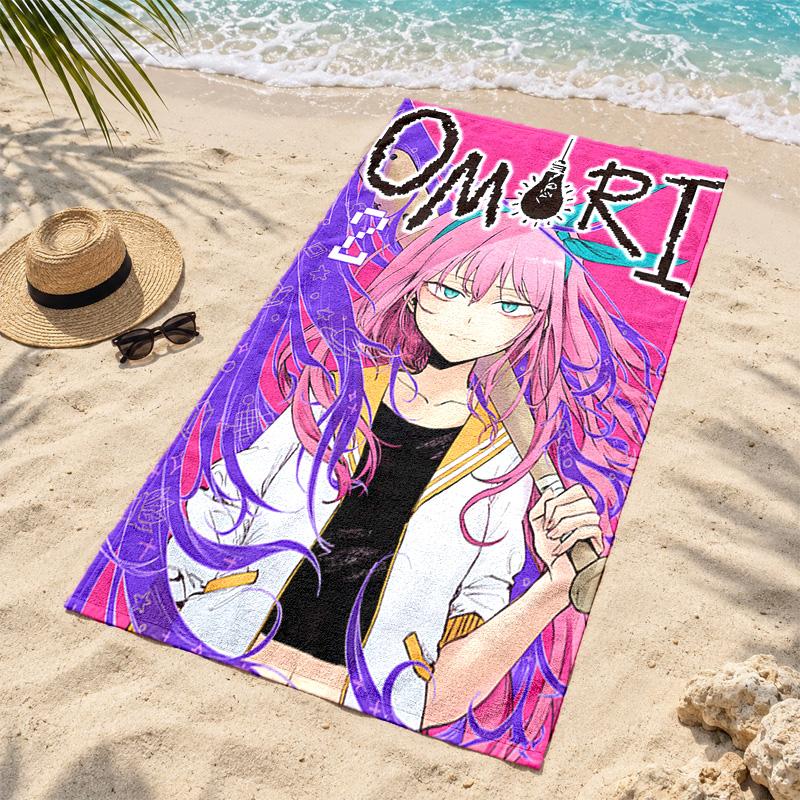 Omori Beach Towel Quick Dry Sand Free Lightweight Beach Towels for Travel Swimming Camping