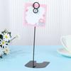 2Pcs Concise Party Photo Clip Price Label Holder Table Number Stand Paper Clamp Place Card Holder
