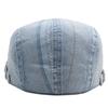 Промытый джинсовый берет, женский весенне-осенний кепка вперед, мужская уличная шляпа от солнца, цветная полосатая кепка