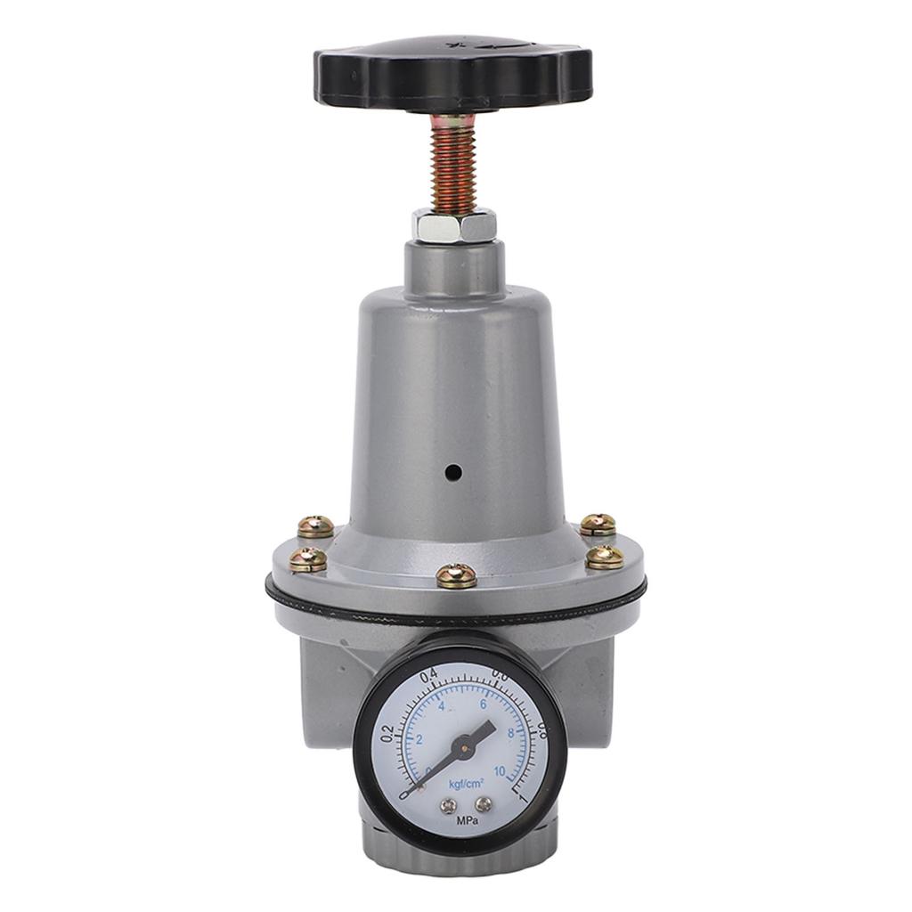 Пневматический редукционный клапан для воздуха, регулятор давления для системы сжатого воздуха, комплект с манометром, КОЛ-ВО?10