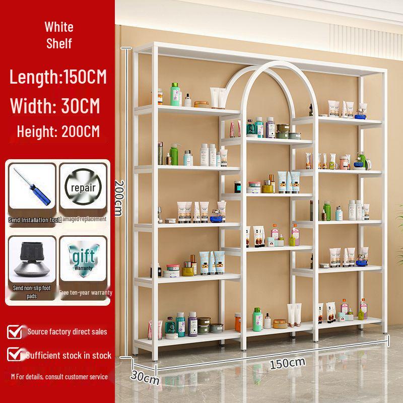 Multifunctional Light Luxury Display Shelf for Cosmetics & Nail Art