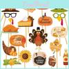 Turkey Design Festive Photo Props For Thanksgiving Day Celebration Party