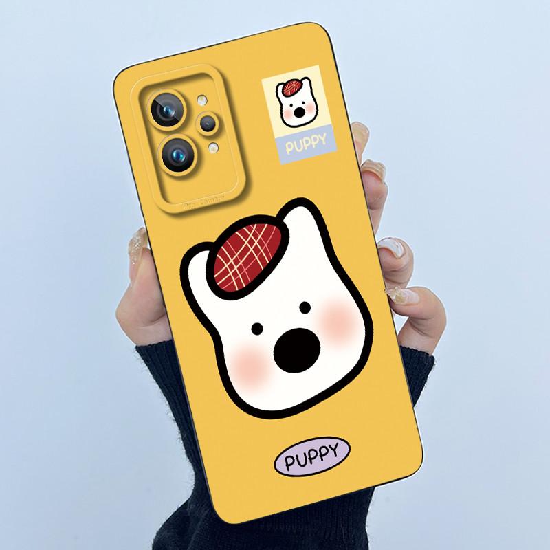 For Realme GT 2 Pro Phone Case Cute Panda Girl Cats Liquid Silicone Camera Protection Back Cover For Realme GT2 Pro GT2Pro Funda