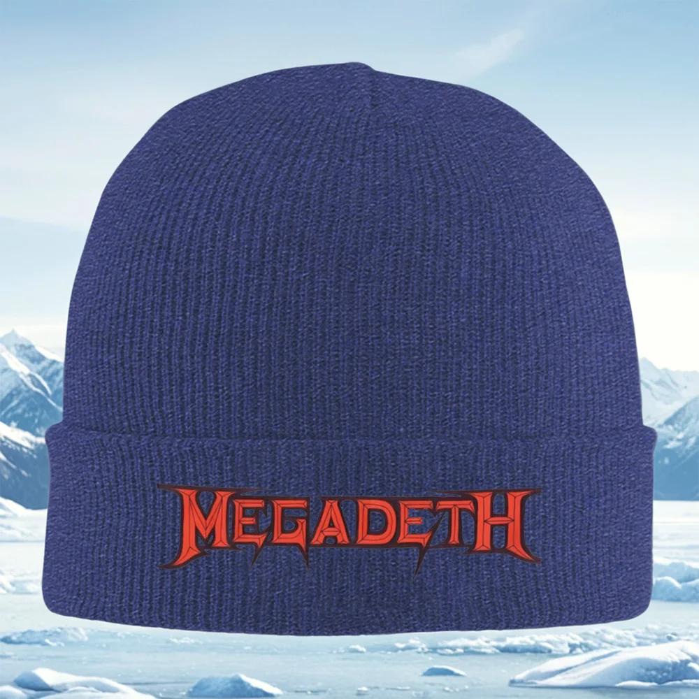 Red edgy band lettering design Knitted Hat Unisex Women Unisex Beanie Pullover Cap Winter Thermal Warm Christmas Outdoor Cycling Hi