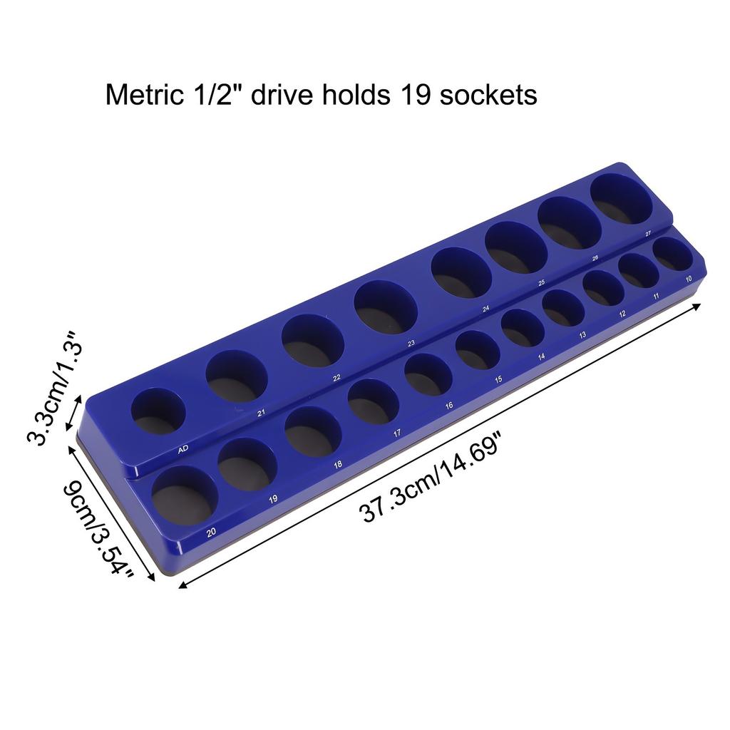 Magnetic Socket Organizers Metric Socket Holder Socket Holder Unused