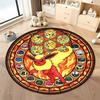 Free Shipping! Cute Pokemon Round Carpet Bedroom Living Room Sofa Decor Mat with Pikachu Charmander Print, Outdoor Camping Rugs