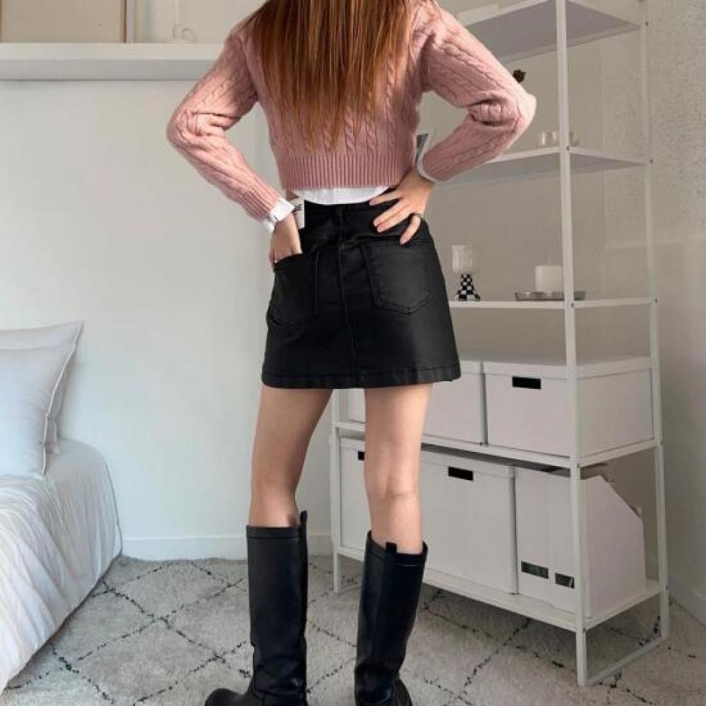 New ArrivalS Open Run Women S Slim Fit Black Skirt Short Skirt