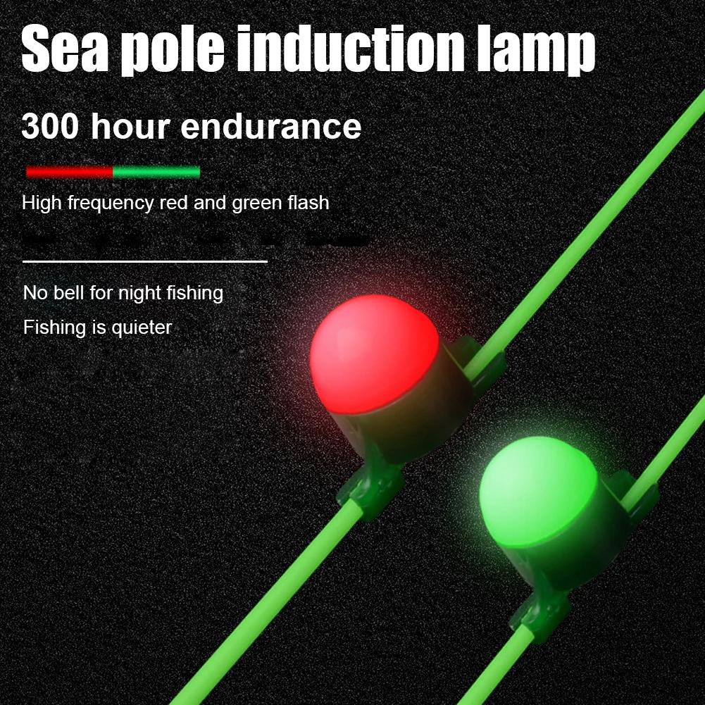 10-1pcs LED Fishing Alarm Rod Tip Sensors Light Carp Night Fishing Bite Alarm Accessories Outdoor Portable Easy Fishing Carrying