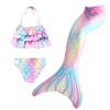 Новинка 2024 года, детский купальник для девочек, костюм русалки с хвостом русалки, детский купальник для косплея, пляжное бикини в стиле фэнтези