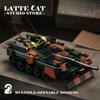 1/28 Scale STRV 103 Main Battle Tank Building Blocks Army Armored Cars Model Military Panzer MOC Bricks Toys Adult DIY Gifts NEW