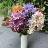 Artificial Silk Snow Orchid Bouquet For Home Decor Wedding Party Arrangement