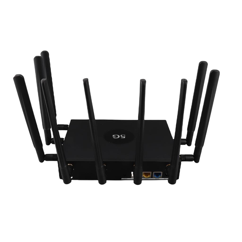 Dual Band WiFi 6 CPE Router 4.67Gbps NR NSA SA 5G Cellular Wireless Router with SIM Card Slot WAN LAN Port UK Plug