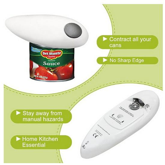 Автоматическая электрическая открывалка для бутылок и консервных банок с функцией One-Touch