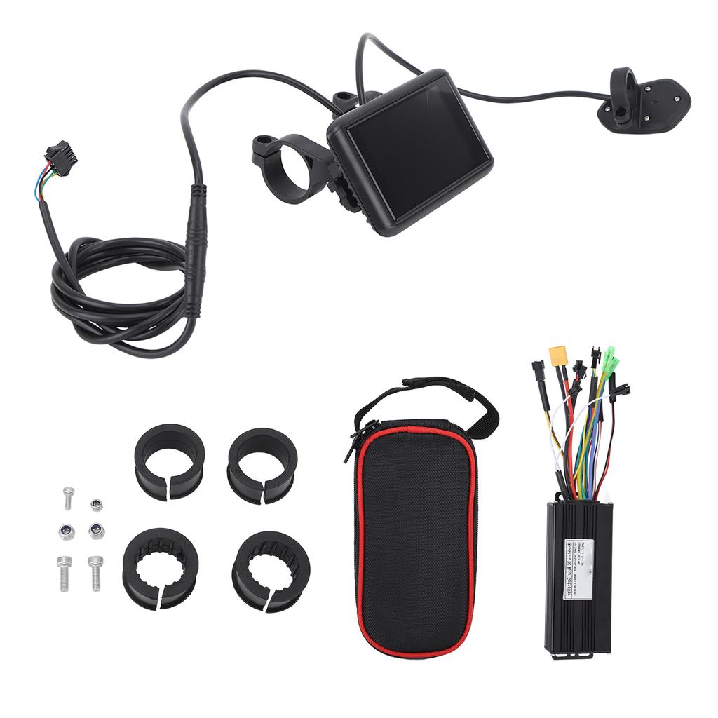 Electric Bike Motor Controller LCD Display Electric Bicycle 30A 3 Mode Controller with UKC1 Panel Controller Bag