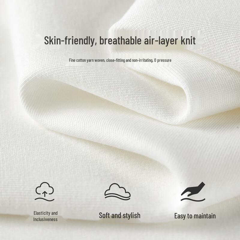 Elegant Embroidered Knit Cotton T-Shirt