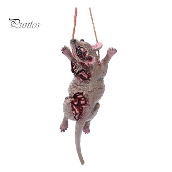 Подвеска на Хэллоуин, реалистичная, жуткая, подвесная, голова крысы, свиньи, паука, летучей мыши, украшение для дома с привидениями для вечеринки на Хэллоуин