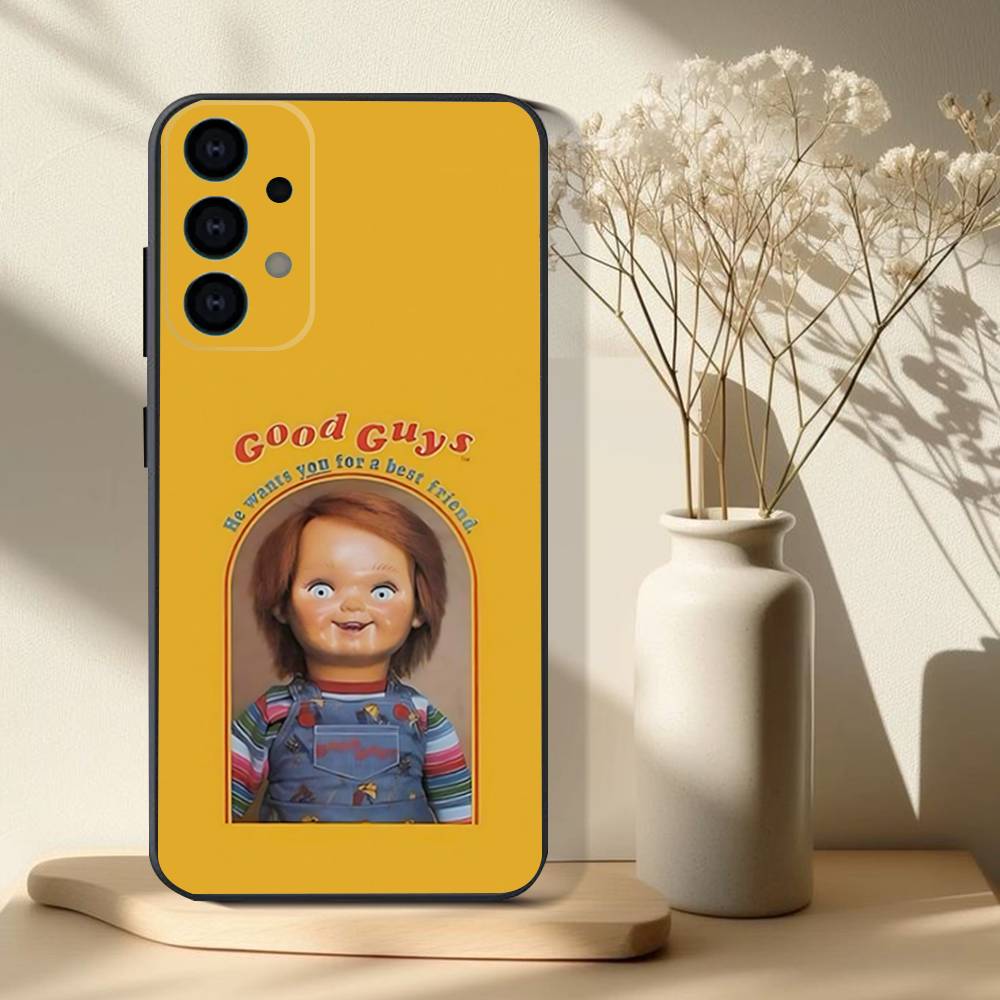 Чехол для телефона Chucky Doll из фильма ужасов для Samsung S25, S24, S21, S22, S23, S30, Ultra, S20, Plus, Fe, Lite, Note, 10, 9, 5G Черный