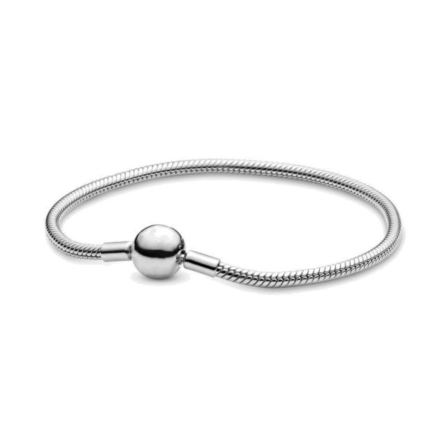 New Fashion Bangle Fit Original Fashion Argent 925 Femme DIY Charms Beadeds Handmade Custom Beads Femme Bracelets Jewelry Women