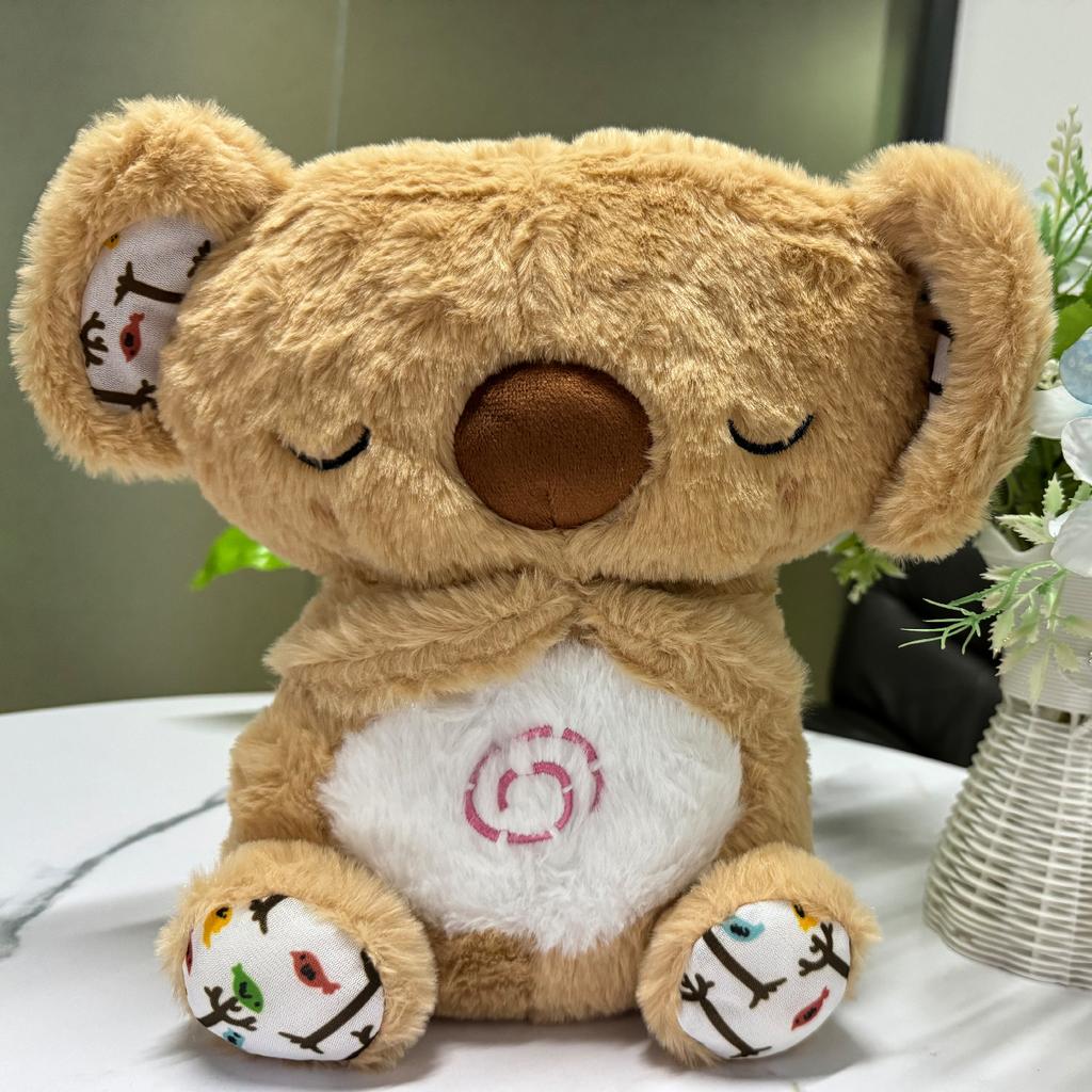 1pc Evoraco Breathing Koala Plush - Soothing Stuffed Animal W/ Heartbeat, Anxiety Relief Gift for Birthday & Christmas