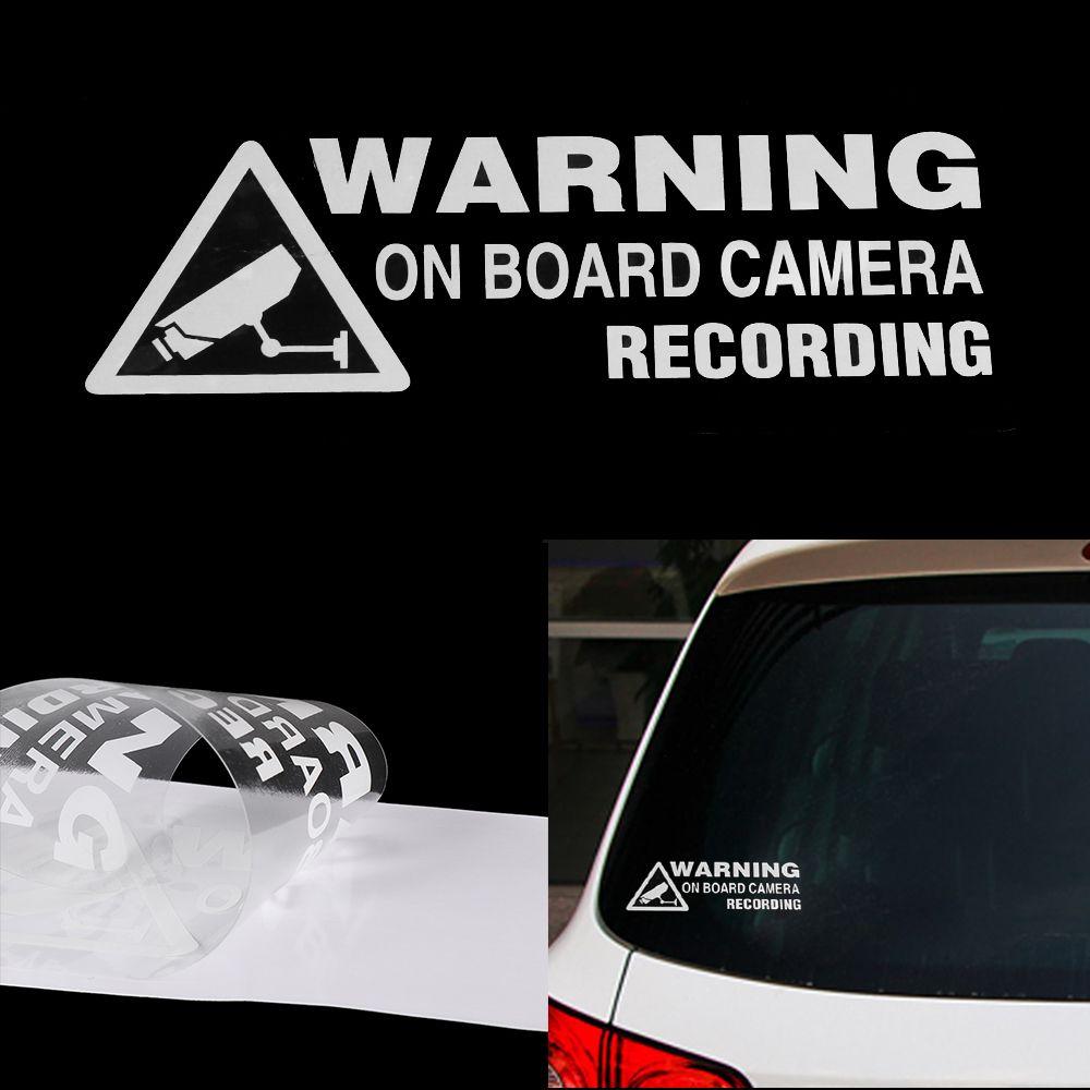 Hot Decor Truck Warning On Board Camera Recording Vinyl Auto Car Sticker