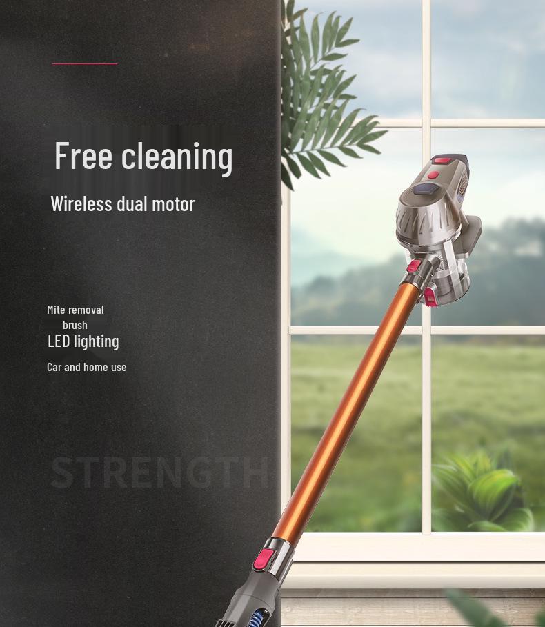 ZEK Беспроводной ручной пылесос - Мощный, Высокомощный, Вертикальный, Перезаряжаемый для уборки дома