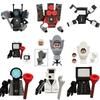 Нетоксичные строительные блоки Skibidi Toilet Man Moc Kdl818 Lg1009 Аксессуары для дома Титан ТВ-монитор Speakman Фигурки Игрушки Для подарка на день рождения