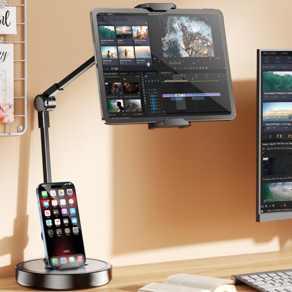 360° Rotate Telescopic Phone Stand Adjustable Height Desktop Phone Holder Mobile Accessories