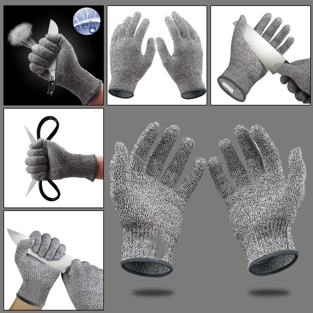 1 Pair Safety Anti-cut Gloves Kitchen Butcher Cut Heat Proof Stab Resistant Hand Glove